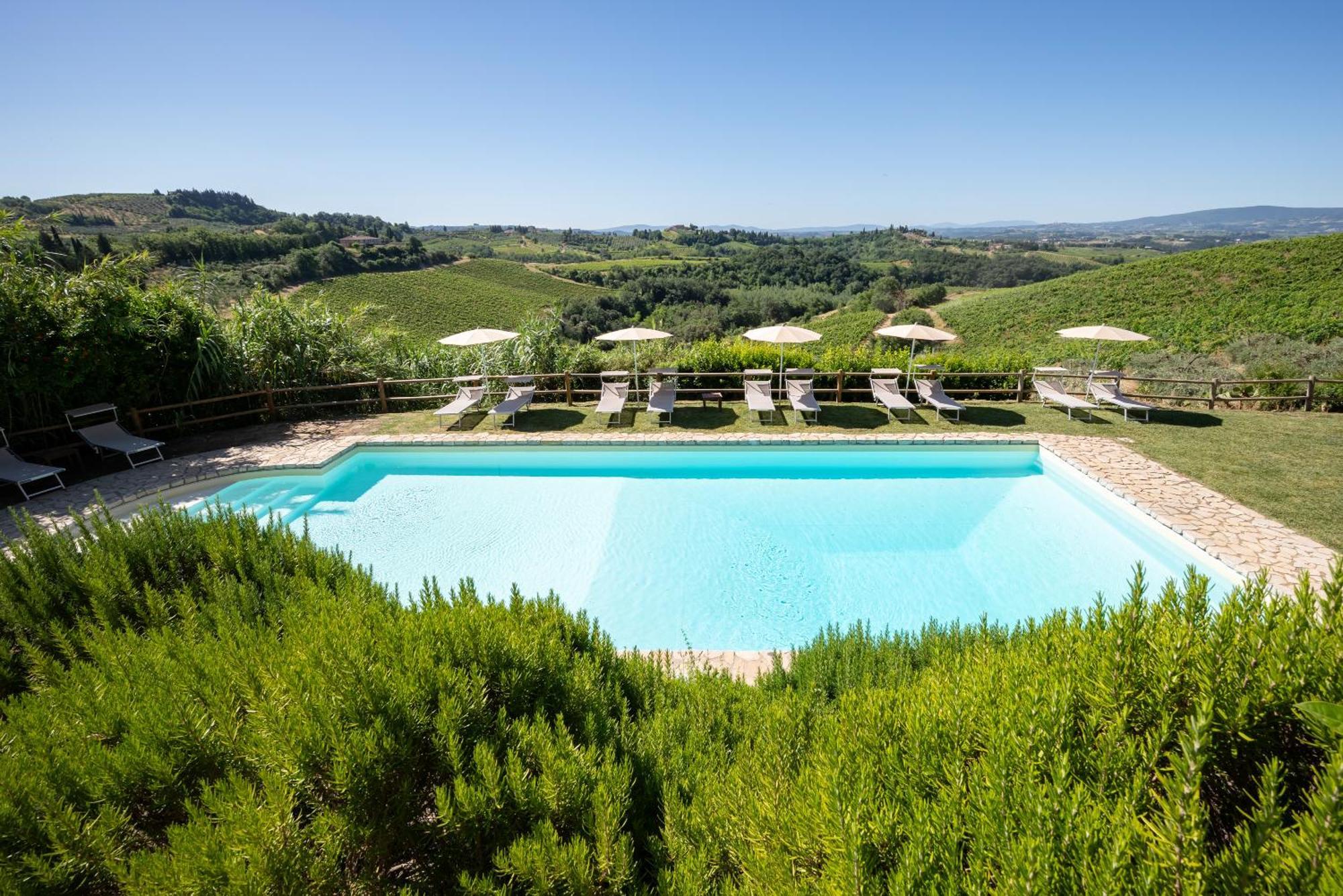 Agriturismo Bio Fattoria Bacio Certaldo Bagian luar foto