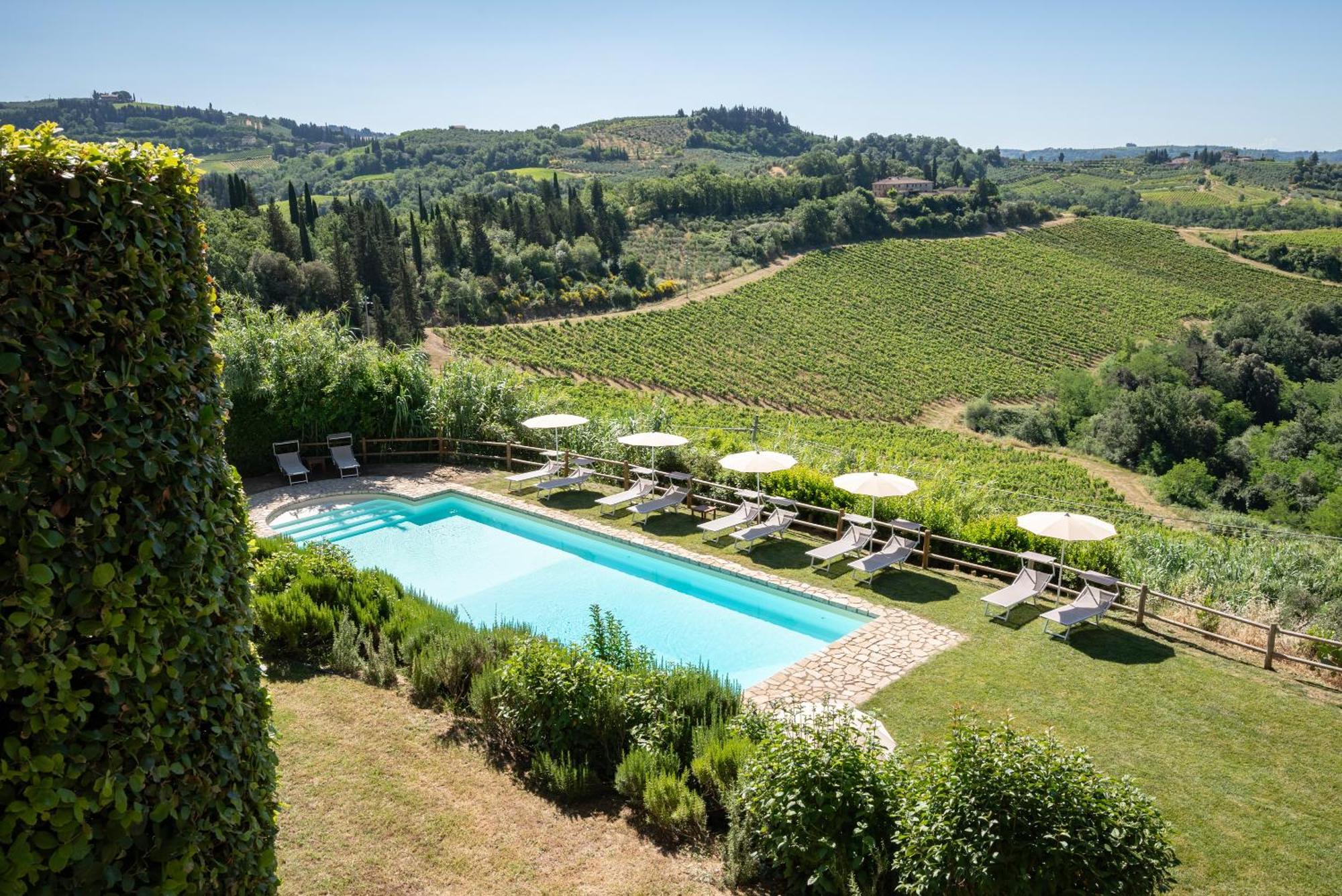 Agriturismo Bio Fattoria Bacio Certaldo Bagian luar foto