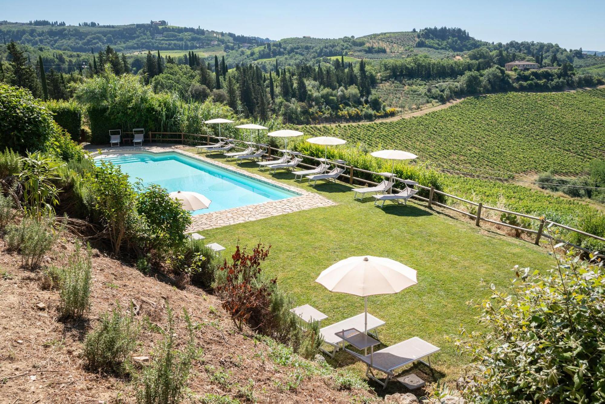 Agriturismo Bio Fattoria Bacio Certaldo Bagian luar foto